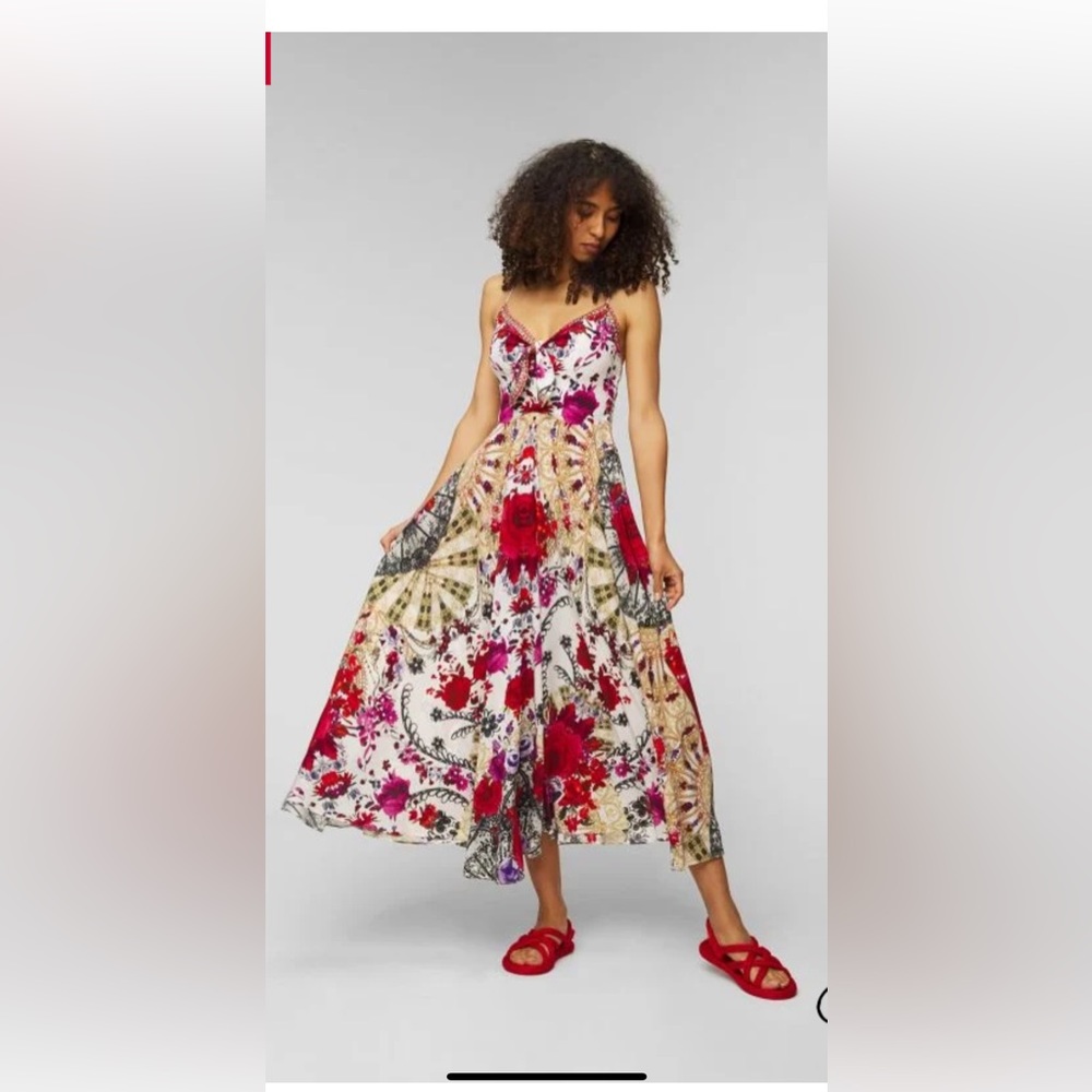 Camila Printed Knotted Maxi Dress